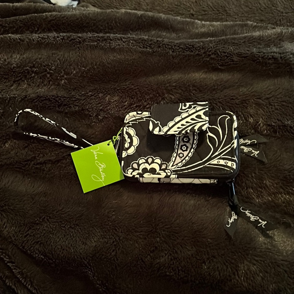 Vera Bradley Midnight Paisley Wristlet